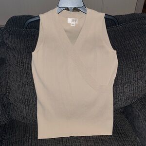 Loft for Ann Taylor Khaki Top